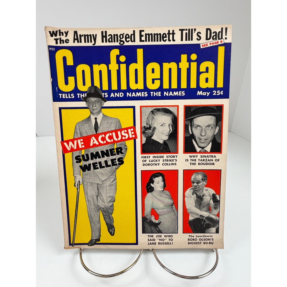 Vintage Confidential May‎ 1956 Frank Sinatra Sumner Welles Tabloid Magazine